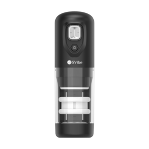 Transparante masturbator met draai- en duwfunctie – perfect voor synchro stimulatie