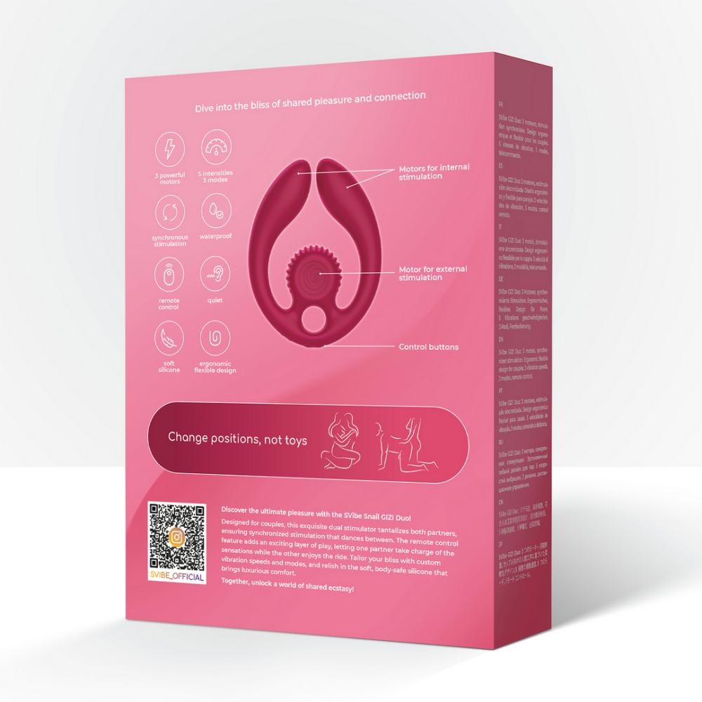 Silicone duo couples stimulator – perfect voor synchroon partnerspel