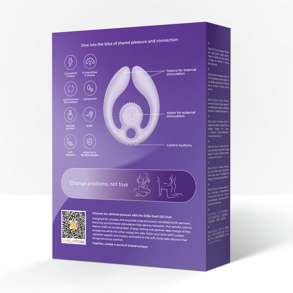 Silicone duo couples stimulator – perfect voor synchroon partnerspel