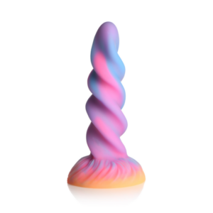 Glow-in-the-dark unicorn dildo van silicone – perfect voor magische en fantasierijke stimulatie