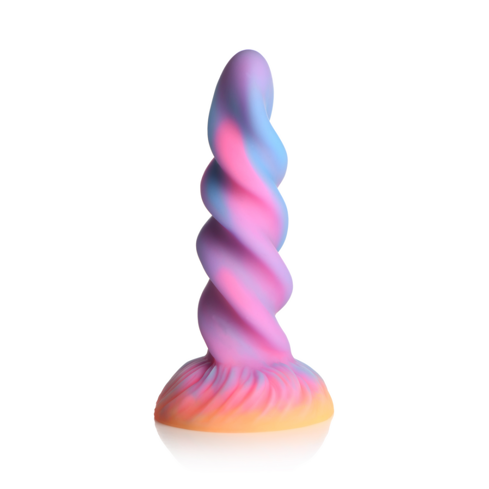 Glow-in-the-dark unicorn dildo van silicone – perfect voor magische en fantasierijke stimulatie