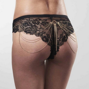 Metalen heupketting van sierlijke schakels – perfect voor sensuele taille-accentuering