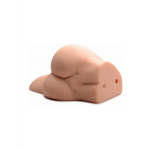 Zijliggende TPE vagina- en ass-masturbator – perfect voor dubbele realistische stimulatie