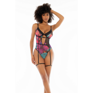 bloemenprint bodysuit van zacht materiaal – perfect voor een elegante en comfortabele pasvorm