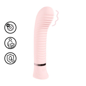 g-spot vibrator van silicone met geribbelde structuur – perfect voor gerichte en intense stimulatie