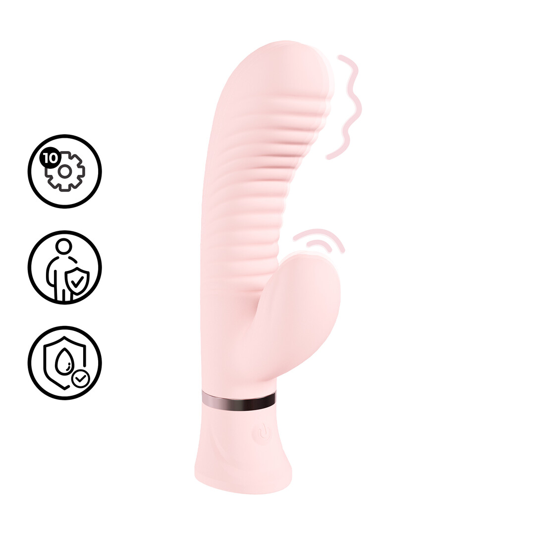 konijn vibrator van silicone met dubbele stimulatie – perfect voor gerichte en intensieve beleving