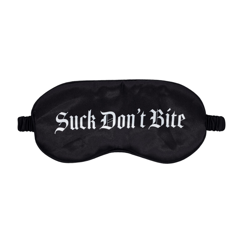 blinddoek van satin met print – perfect voor zintuiglijke stimulatie en speelse spanning