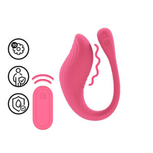 Roze vibrerende G-spot vibrator met afstandsbediening