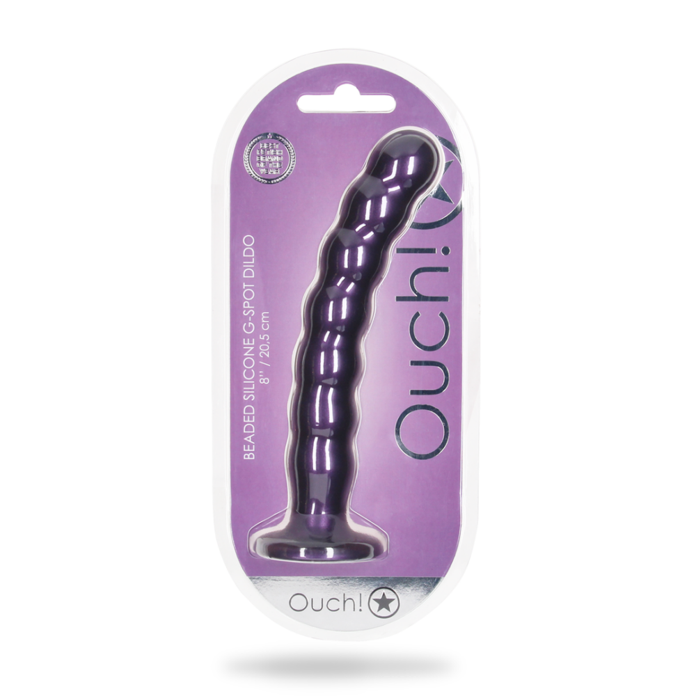 Gekralde g-spot dildo 20 cm – Gekralde Silicone G-Spot Dildo – foto 2
