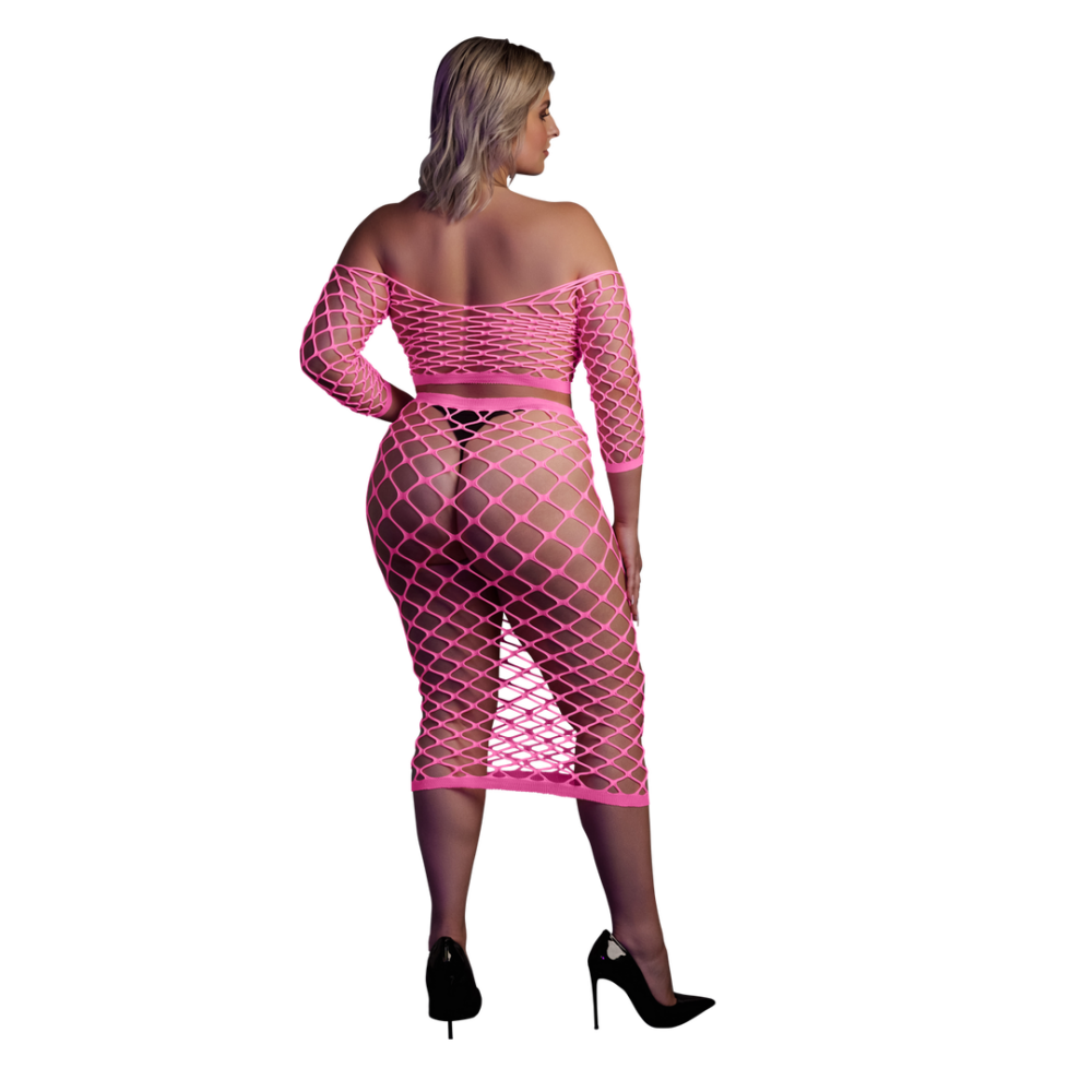 Crop Top en Lange Rok - Plus Size - Afbeelding 3