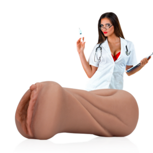 Tan pussy masturbator van thermoplastisch rubber (TPR)