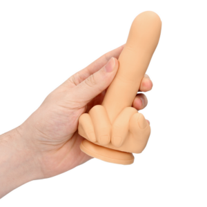 Up Yours dildo in nude vloeibaar silicone, S-Line by Shots