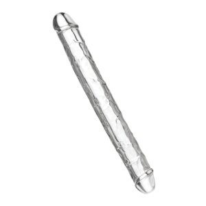Transparante dubbele dildo – Clear Double Dong TPE 34.5 cm