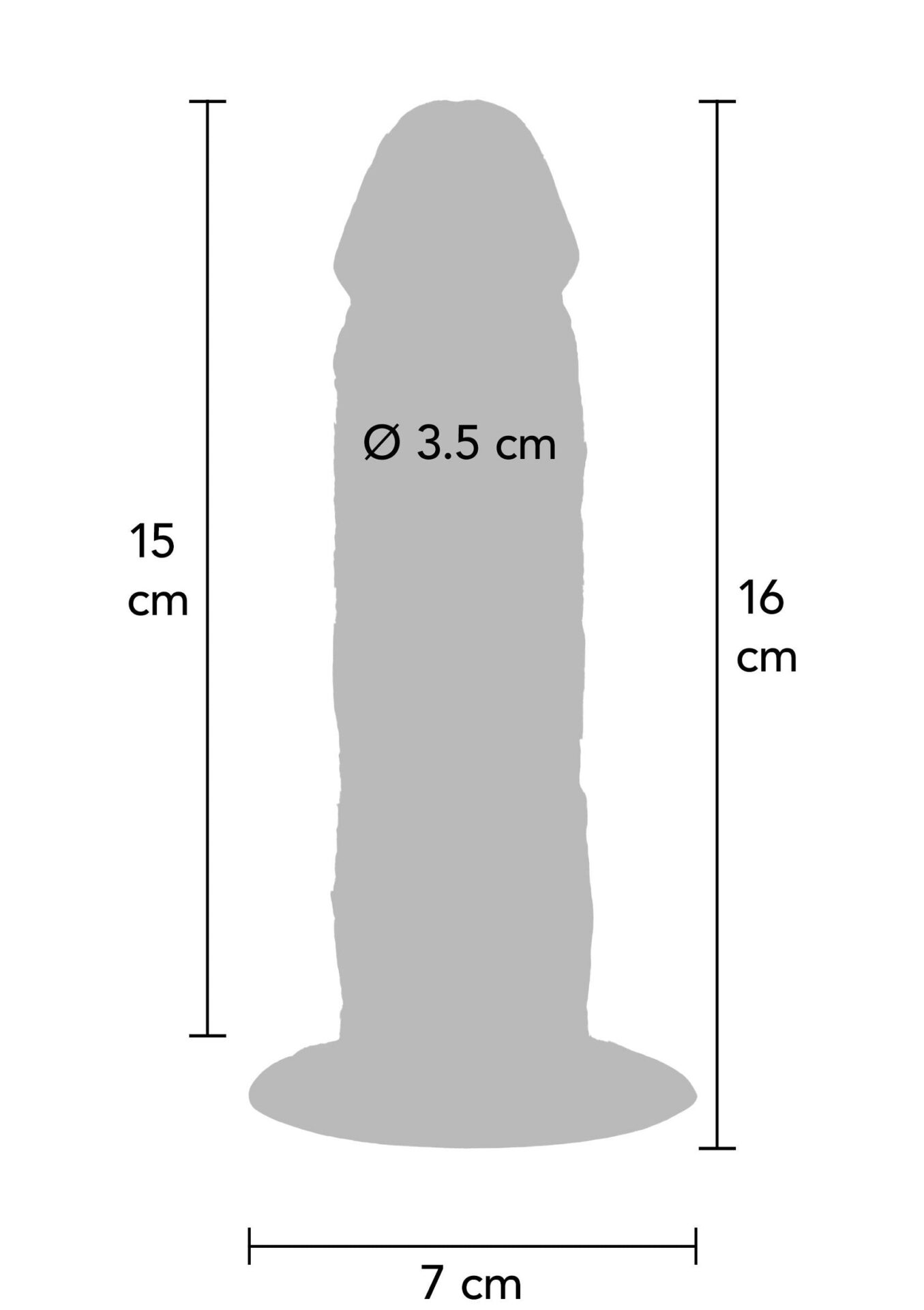 Dildo met voorhuid 15 cm – Foreskin Dong Silicone 15 cm – foto 2