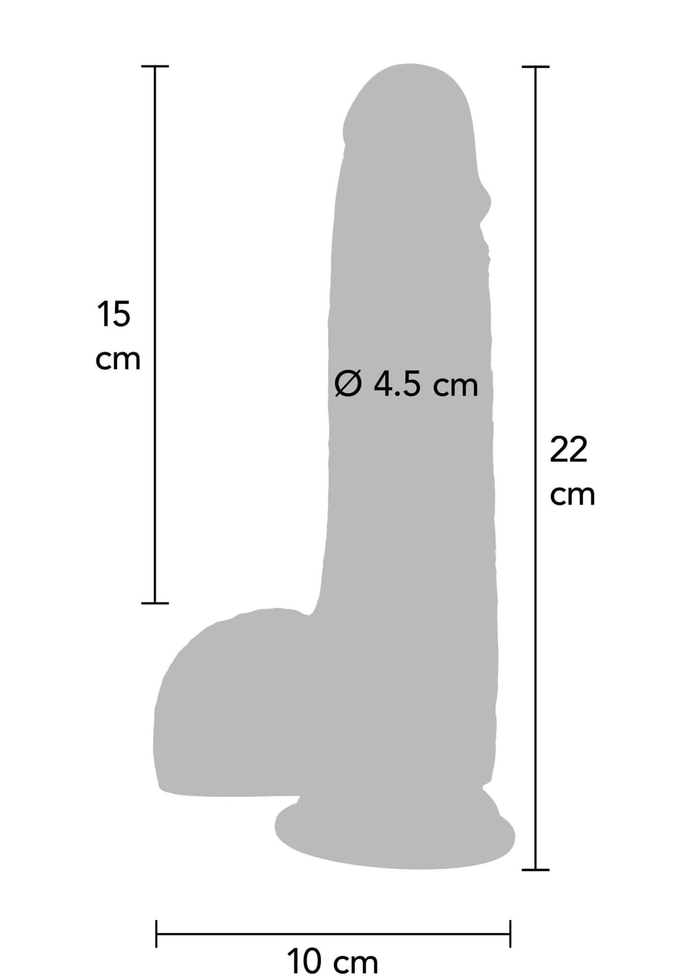 Dildo met voorhuid 20 cm – Foreskin Dildo Silicone 20 cm – foto 8