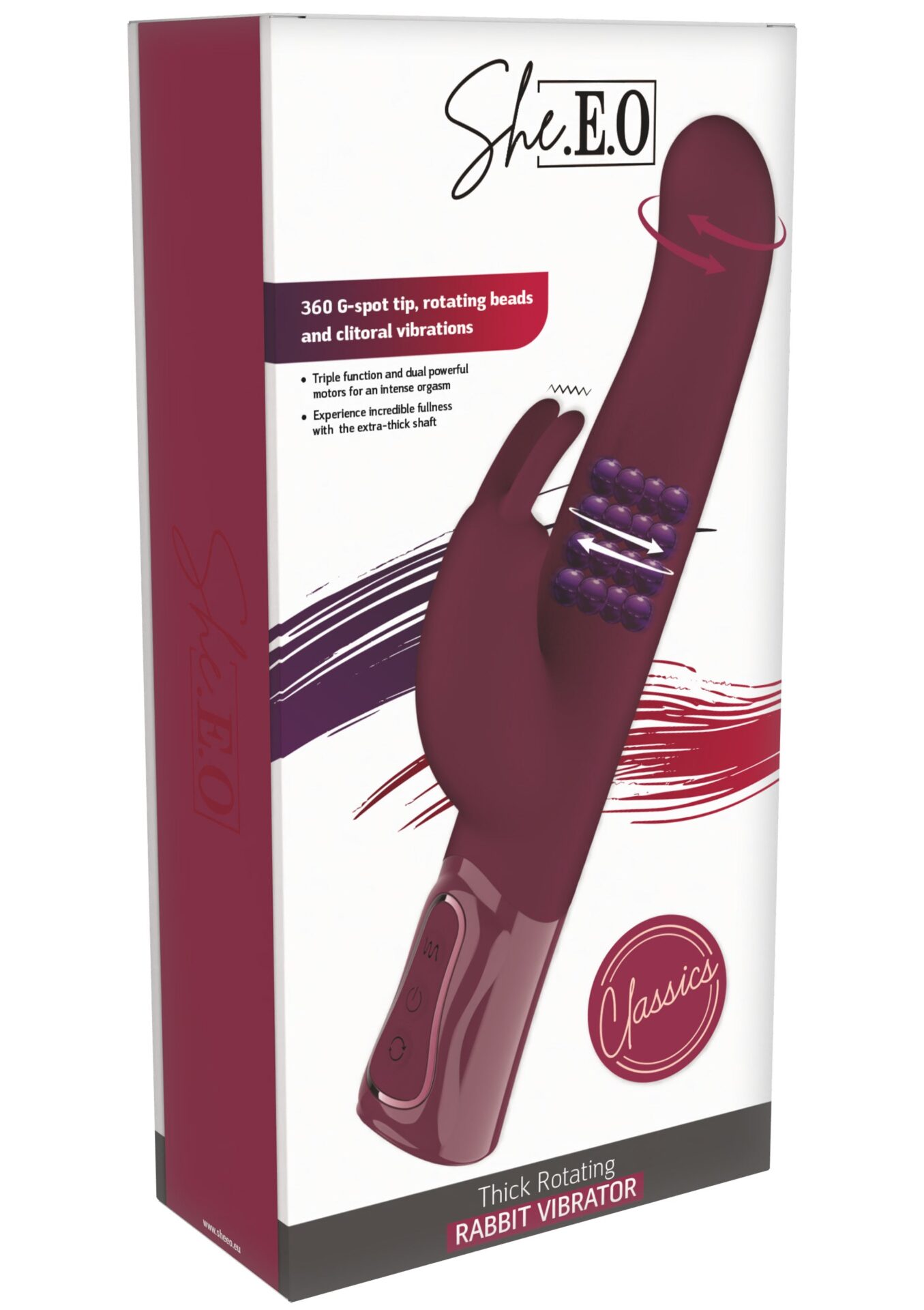 Draaiende dikke rabbit vibrator – Rotating & Vibrating Thick Rabbit Vibrator – foto 2
