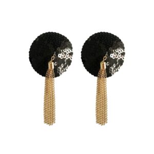 Pailletten tepel covers – Sequin Nipple Covers w Chain