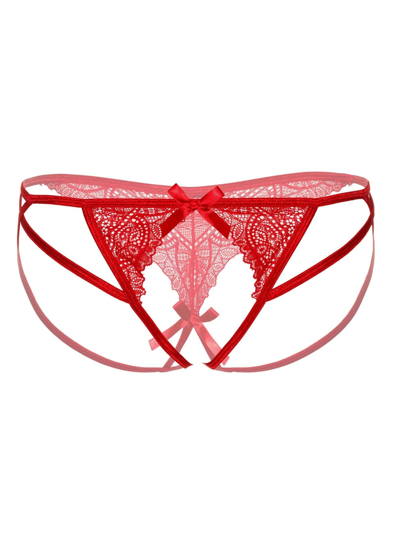 Open tanga met bandjes – Naomi strappy crotchless tanga – foto 4