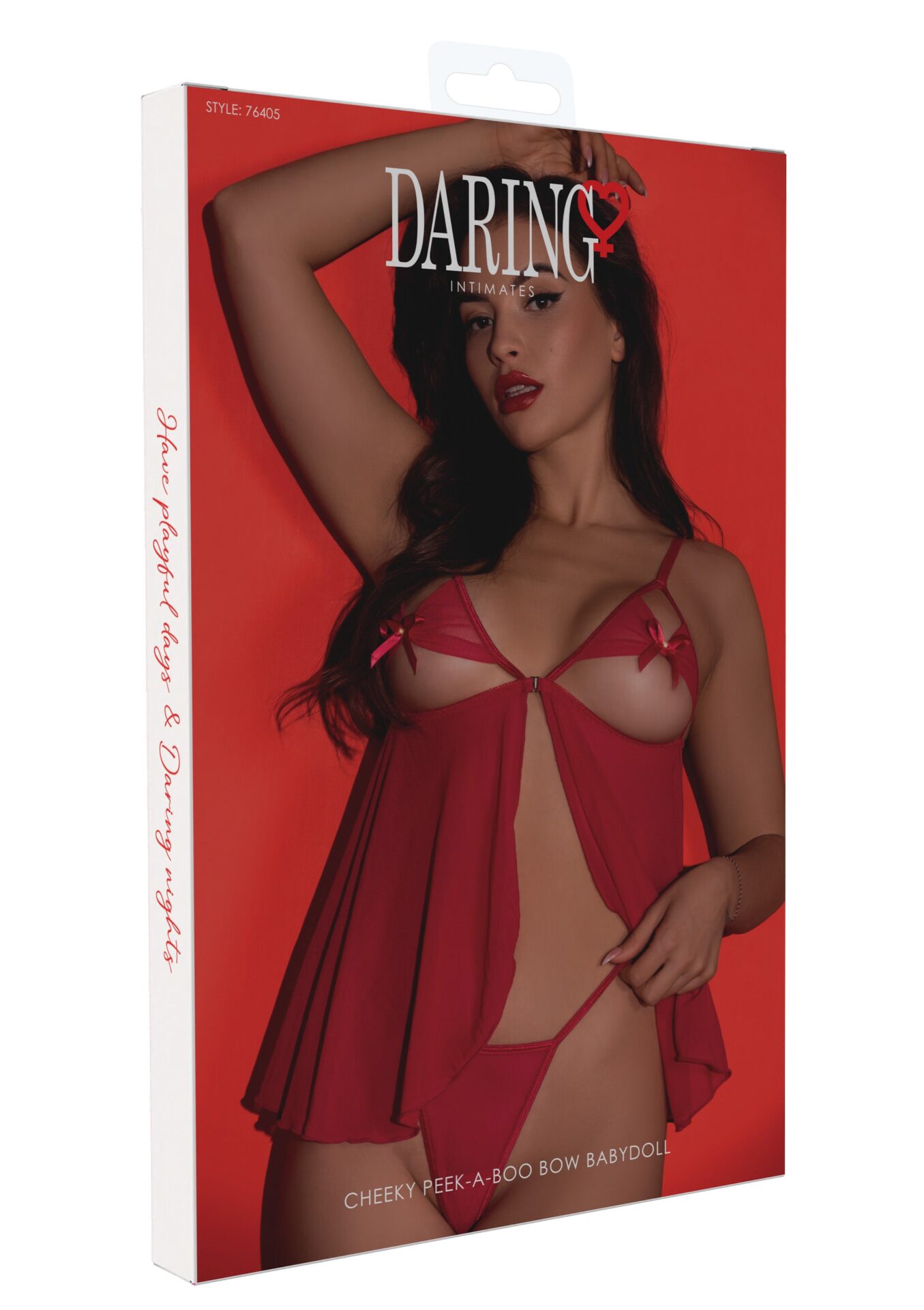 Babydoll met strikjes – Cheeky Peek-a-Boo Bow Babydoll – foto 4
