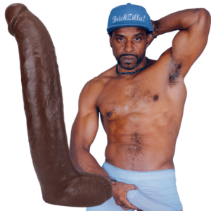 Brickzilla - Realistische ULTRASKYN Dildo - 13 / 33 cm - Chocolade – Brickzilla