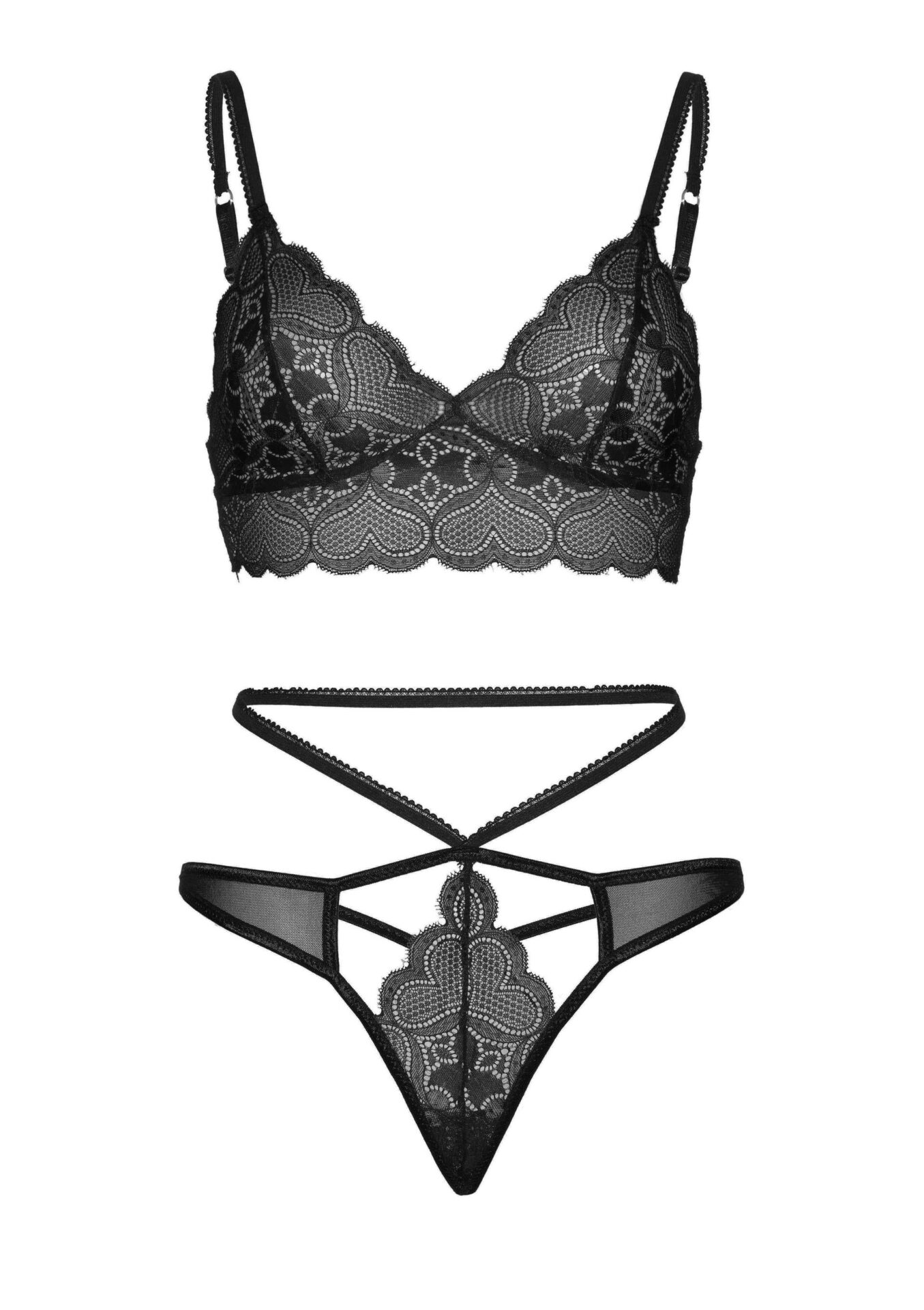 Sweetheart Bralette and String Lingerieset - Afbeelding 5