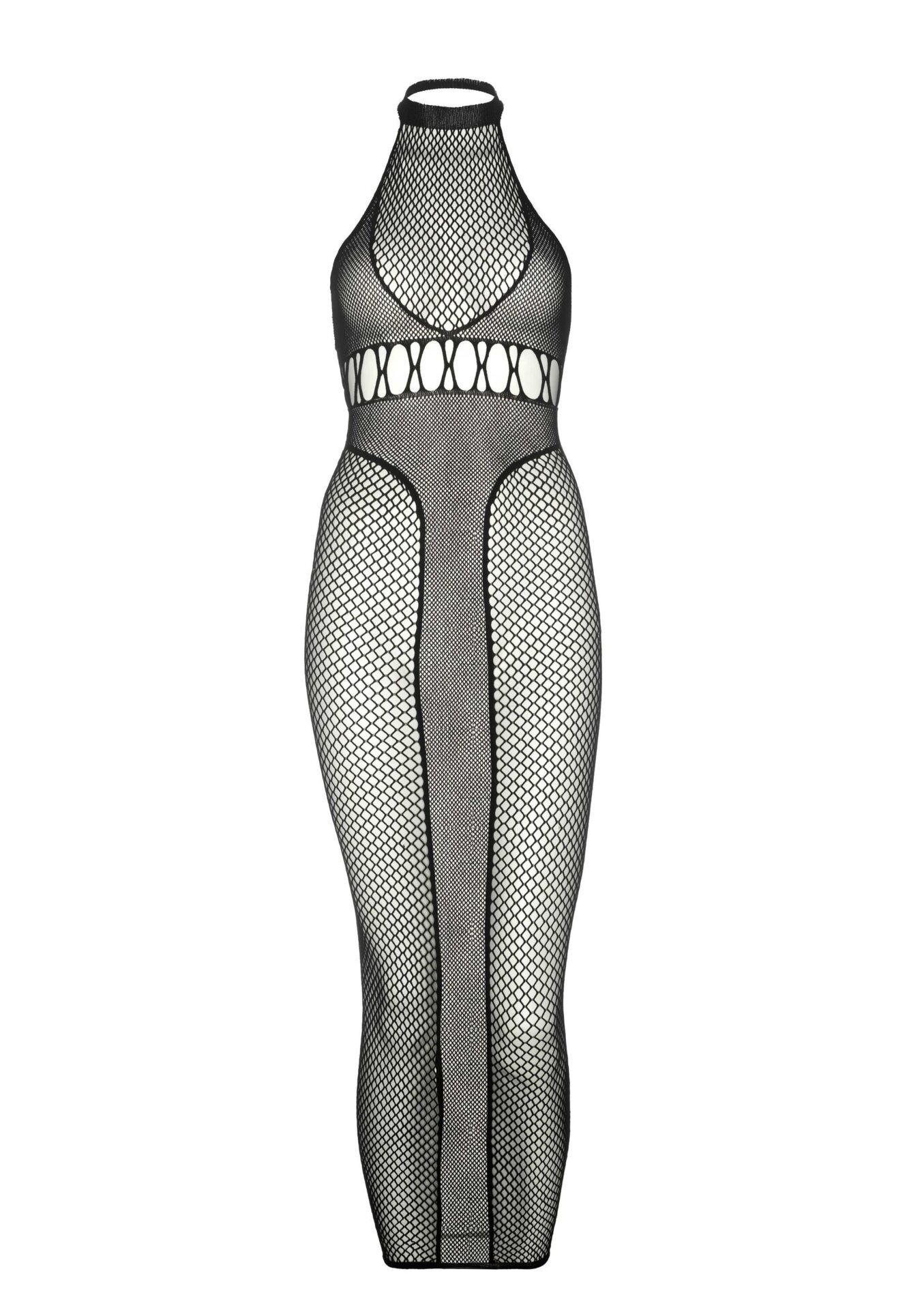 Halter Net Jurk met Open Rug - Afbeelding 8