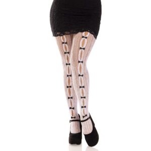 Gestreepte net panty – Sweetheart Striped Net Pantyhose