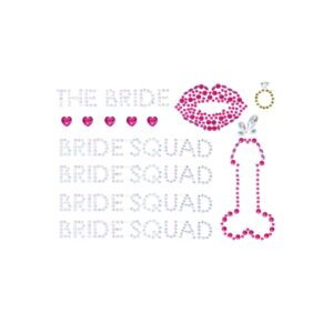 Bride squad stickers – Bride Squad Adhesive Body Jewels