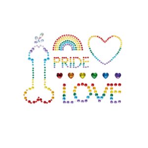 Pride body stickers – Pride Adhesive Body Jewels Stickers